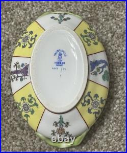 Herend Small Hand Painted Yellow Mandarin MINI Tureen Sauce Serving Piece