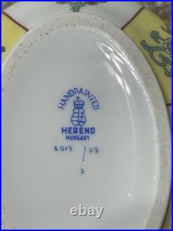 Herend Small Hand Painted Yellow Mandarin MINI Tureen Sauce Serving Piece