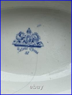 Hicks & Meigh Antique Real Stone China Chinoiserie Soup Tureen Underplate c1815