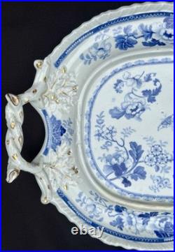 Hicks & Meigh Antique Real Stone China Chinoiserie Soup Tureen Underplate c1815