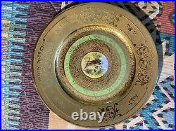 Hutschenreuther Bavaria 22K Gold Encrusted Dinner Plate in Perfect Condition