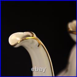 Hutschenreuther Coffee Pot 40 Oz Floral wGold 1939-1964 The Mayfair White #7619 Hutschenreuther Coffee Pot 40 Oz Floral wGold 1939-1964 The Mayfair White #7619
