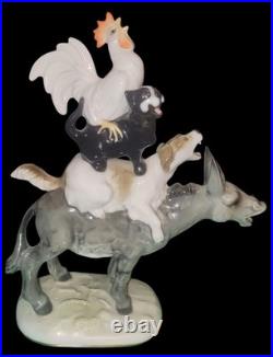 Hutschenreuther Karl Tutter Bremen Town Musicians 1950's Art Dept Figurine Vtg