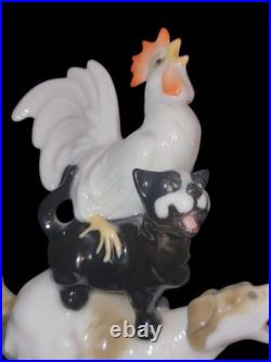 Hutschenreuther Karl Tutter Bremen Town Musicians 1950's Art Dept Figurine Vtg