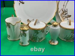 Hutschenreuther Selb Bavaria 24K Gold Encrusted China 11-Piece Set Hand-Paint