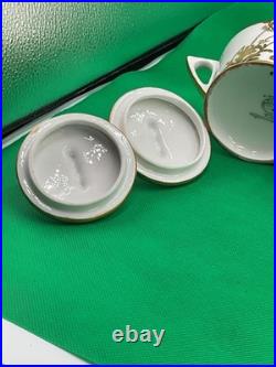 Hutschenreuther Selb Bavaria 24K Gold Encrusted China 11-Piece Set Hand-Paint