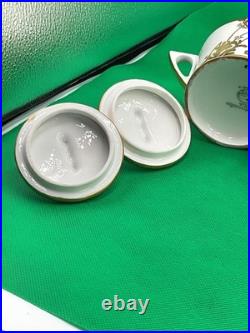 Hutschenreuther Selb Bavaria 24K Gold Encrusted China 11-Piece Set Hand-Paint