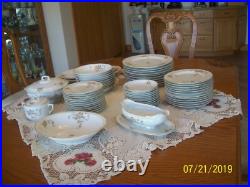 Hutschenreuther Selb Vtg Porcelain China Rose Pattern Dinnerware 54 Pieces