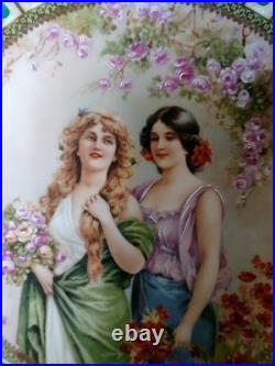 Imperial Crown China Austria Porcelain Reticulated Bowl with stand 9-1/2D