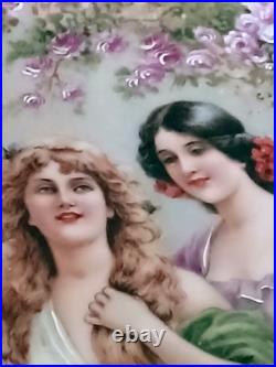 Imperial Crown China Austria Porcelain Reticulated Bowl with stand 9-1/2D