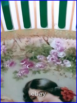 Imperial Crown China Austria Porcelain Reticulated Bowl with stand 9-1/2D