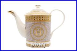 Imperial Porcelain 15-pc'Mosaic' Tea Set, Bone China Service for 6 Gift Boxed