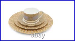 Imperial Porcelain 16-pc'Mosaic' Dinner Set, Luxury Bone China Service for 4