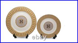 Imperial Porcelain 16-pc'Mosaic' Dinner Set, Luxury Bone China Service for 4