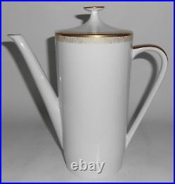 Jaeger Porcelain China Bavaria Coffeepot withGold