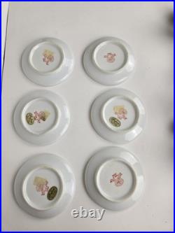 Japan China Porcelain Black withGold set 15 pieces