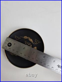 Japan China Porcelain Black withGold set 15 pieces