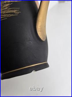 Japan China Porcelain Black withGold set 15 pieces