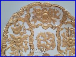 Japanese Gold Encrusted Floral in Meissen Style 11 Porcelain Deco Plate