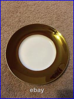 Jaune De Chrome Plate Limoges China NWT Porcelain Tango & Gold 10.5 Dinner