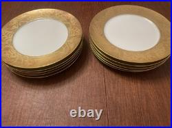 Jean-Louis Coquet Limoges France Khazard Gold Charger Plate