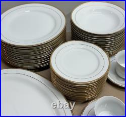 Jingdezhen China Gold Trim Set Service For 12 65 Piece