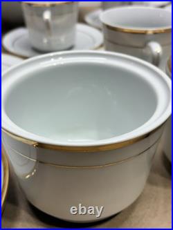 Jingdezhen China Gold Trim Set Service For 12 65 Piece