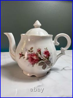 Johann Haviland Moss Rose Bavaria Germany 86pc China Set Plates Bowls Tea Platte