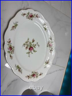 Johann Haviland Moss Rose Bavaria Germany 86pc China Set Plates Bowls Tea Platte