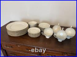 Johann Haviland Vintage China 40 PCS Service for 8. Classic Design Gold Trim 24k
