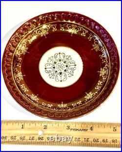 KPM German Porcelain Demitasse Coffee Tea Set Teapot Sugar Creamer 6 Cups Gilded