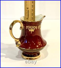 KPM German Porcelain Demitasse Coffee Tea Set Teapot Sugar Creamer 6 Cups Gilded