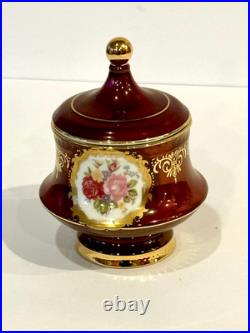 KPM German Porcelain Demitasse Coffee Tea Set Teapot Sugar Creamer 6 Cups Gilded