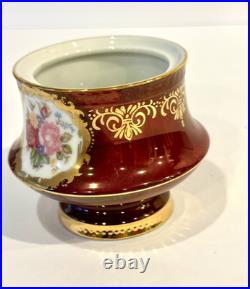 KPM German Porcelain Demitasse Coffee Tea Set Teapot Sugar Creamer 6 Cups Gilded