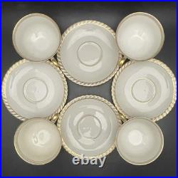 K&A Krautheim 24Kt Gold La Princesse 20pc for 4 Dinnerware 1949 Made in Germany