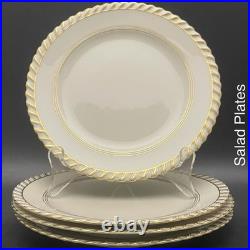K&A Krautheim 24Kt Gold La Princesse 20pc for 4 Dinnerware 1949 Made in Germany