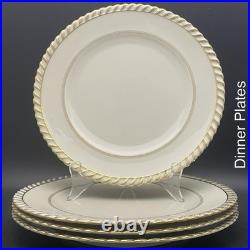 K&A Krautheim 24Kt Gold La Princesse 20pc for 4 Dinnerware 1949 Made in Germany