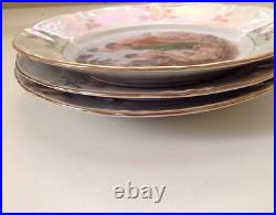 Kahla Fine China Antique Vintage Madonna Gold Trim Salad Plate Sm Dinner Plate