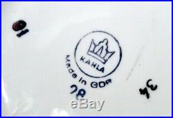 Kahla Porcelain gold trim Madonna coffee set GDR vintage Germany Fine China