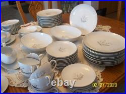 Kaysons China Rhapsody 1961 Vintage Dinnerware Bell Floral 98 Piece Grouping