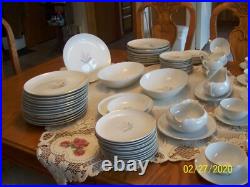 Kaysons China Rhapsody 1961 Vintage Dinnerware Bell Floral 98 Piece Grouping