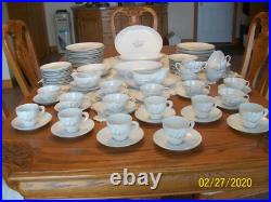 Kaysons China Rhapsody 1961 Vintage Dinnerware Bell Floral 98 Piece Grouping