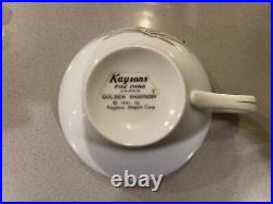 Kaysons Fine China Golden Rhapsody 1961 with Gold Trim - 37 pieces