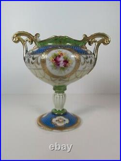 Kinjo China Richly Gilded Nippon Noritake Porcelain Vase, Appr. 21cm Tall