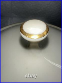 LENOX China AUTUMN Gold Covered Vegetable Dish Bowl With Lid Multicolored