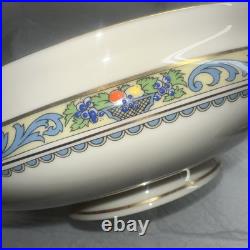 LENOX China AUTUMN Gold Covered Vegetable Dish Bowl With Lid Multicolored