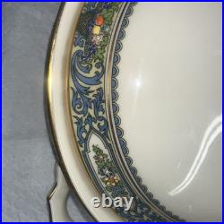 LENOX China AUTUMN Gold Covered Vegetable Dish Bowl With Lid Multicolored