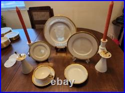 LENOX Flawless China Tuxedo Pattern 60 Pieces