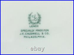 LENOX L325b FOR J. E. CALDWELL & CO 10 DINNER PLATES COBALT BLUE GOLD ENCRUSTED