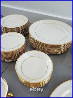 LIMITED J34 Porcelain Lenox China Gold Signed Double Gold Design Lot of 99 pcs